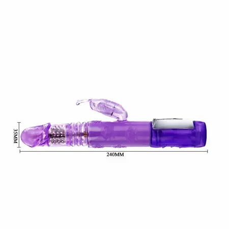 Baile Butterfly Prince Rotating Silicone Massager 23cm Pink