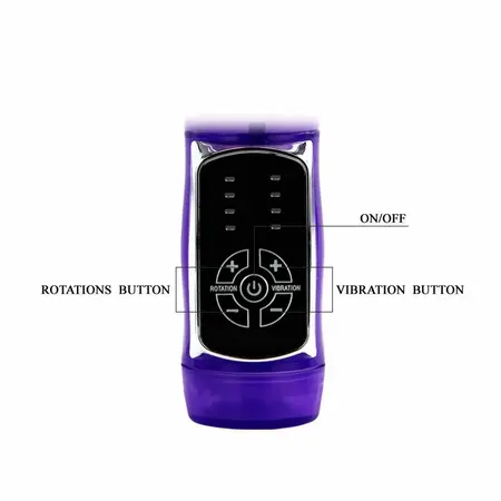 Baile Butterfly Prince Rotating Silicone Massager 23cm Pink