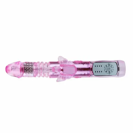 Baile US Rabbit Throbbing Butterfly - Dual Action Intimate Device, Purple