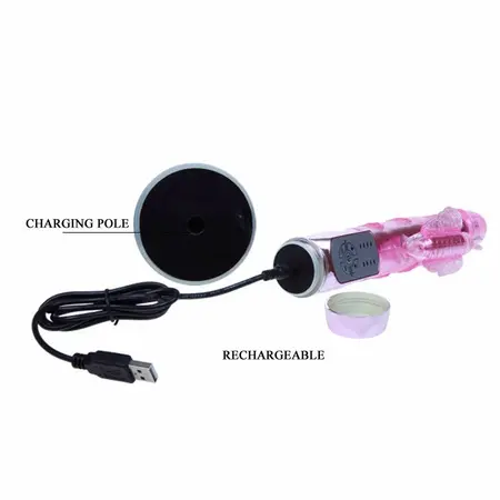 Baile US Rabbit Throbbing Butterfly - Dual Action Intimate Device, Purple