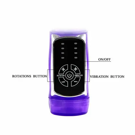 Baile US Rabbit Passion Baron Multi-Function Intimate Machine 23cm Purple