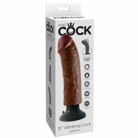 Pipedream King Cock Vibrant Model Braon 20.32 cm – Podesivi Intimni Uredjaj