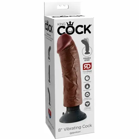 Pipedream King Cock Vibrant Model Braon 20.32 cm – Podesivi Intimni Uredjaj