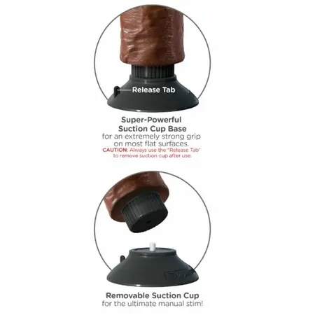 Pipedream King Cock Vibrating System Brown 15.24 cm Adjustable