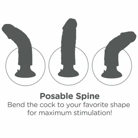 Pipedream King Cock Vibrating System Brown 15.24 cm Adjustable
