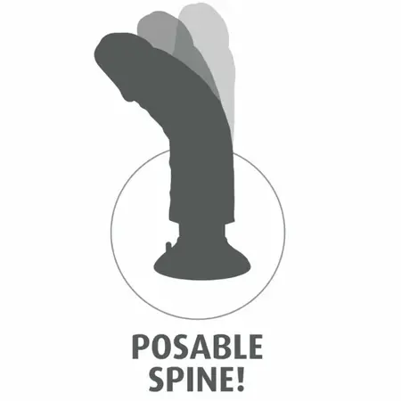 Pipedream King Cock Vibrating System Brown 15.24 cm Adjustable