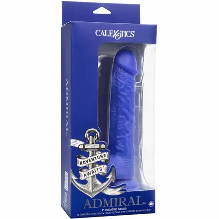 CalExotics Admiral Sailor Plavi Silikonski Vibrirajuci Intimni Uredjaj 16cm