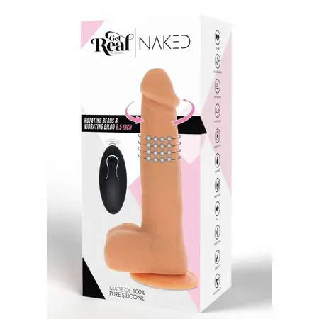 Get Real Rotating Beads Intimate Machine Boja kože, Usisna baza, 22cm