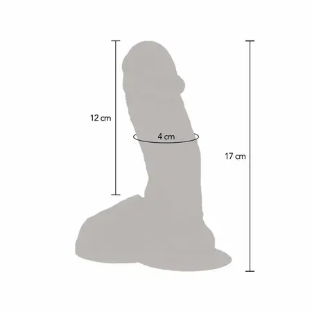 Get Real Silicone Vibrating Model with Suction Base Skin Tone