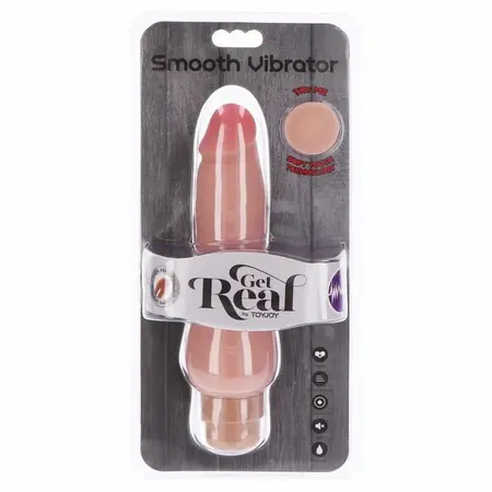 Get Real Dual Density Smooth Vibrator Boja kože, Multi-Speed TPE Model