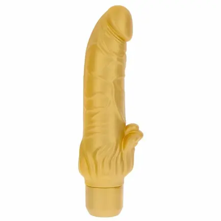 Get Real Gold Dicker Multi-Speed Gold Uređaj za intimnu stimulaciju 22 cm