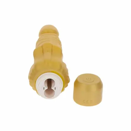 Get Real Gold Dicker Multi-Speed Gold Uređaj za intimnu stimulaciju 22 cm