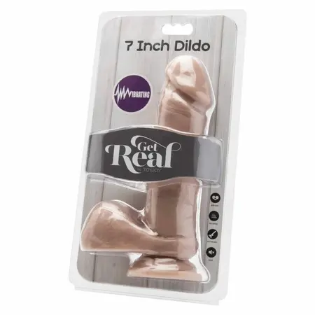Get Real Vibrirajući intimni model 18 cm Boja kože sa kontrolerom