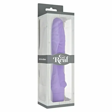 GET REAL Classic Large Silicone Vibrator 7 Modova Ljubičasti 24.9cm Vodootporan