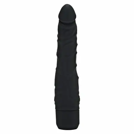 Get Real Classic Slim Vibrator Black - Kompaktni silikonski model sa Multispeed sistemom
