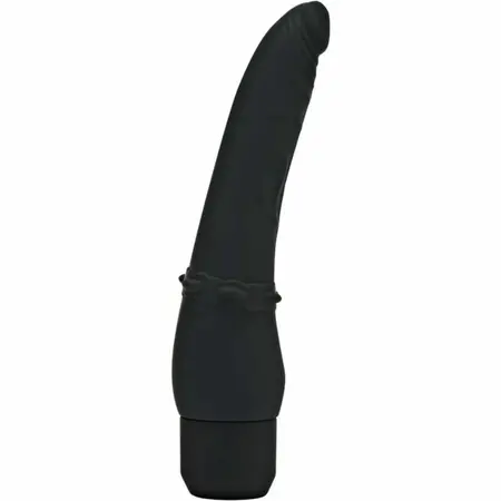 GET REAL Classic Smooth Silicone Vibrator 17.5cm Crni Vodootporan