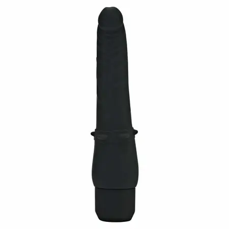 GET REAL Classic Smooth Silicone Vibrator 17.5cm Crni Vodootporan