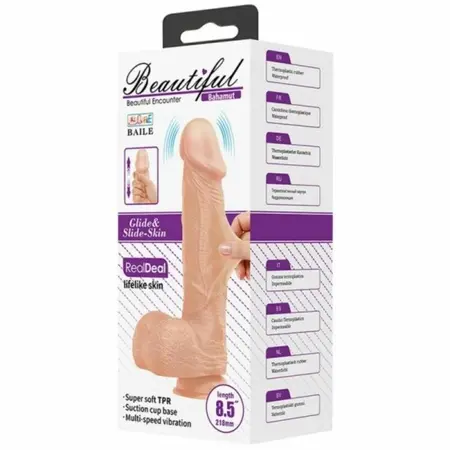 Baile Beautiful Encounter Bahamut Vibrating Device 21.8cm Natural TPR