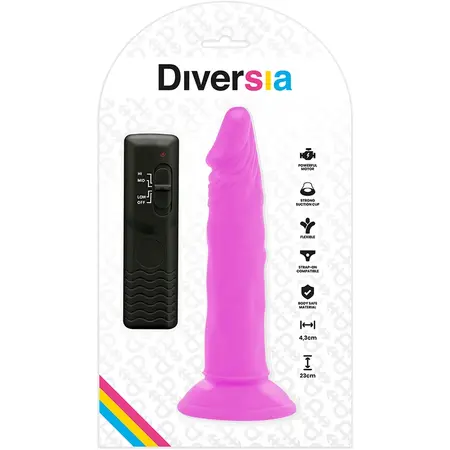 Diversia Fleksibilni Vibracioni Intimni Uređaj Ljubičasta 23cm Kompatibilan sa Pojasom