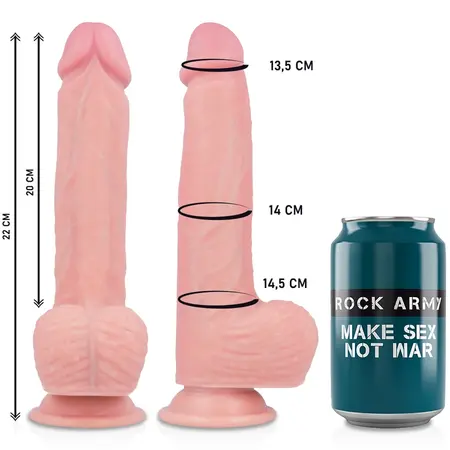 RockArmy Hawk Silikonski Uređaj 22cm Rotirajući Vibrirajući sa Usisnom Bazom