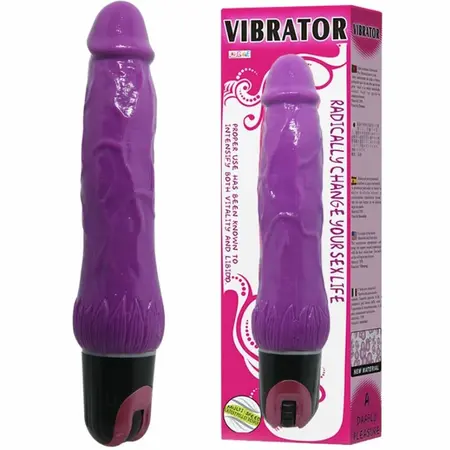 Baile Daaply Pleasure Multispeed Vibrator Ljubičasti TPR 20 cm