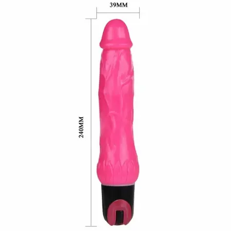 Baile Daaply Pleasure Multispeed Vibrator Ljubičasti TPR 20 cm