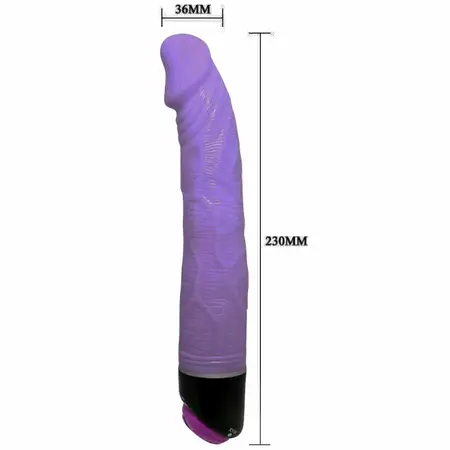Baile Adour Club Intimate Vibrating System 23cm Lilac TPR ABS