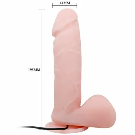 Baile Oliver Multi-Speed Vibrirajući Silikonski Model sa Usisnom Čašicom 20 cm