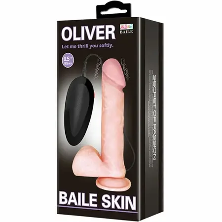 Baile Oliver Multi-Speed Vibrirajući Silikonski Model sa Usisnom Čašicom 20 cm
