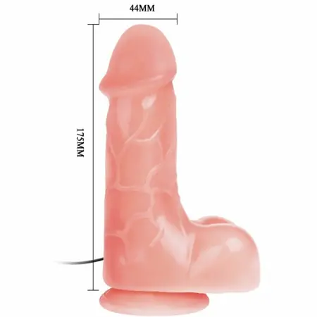Baile Barbara Vibrirajuća Intimna Mašina 22 cm PVC sa Usisnom Čašicom