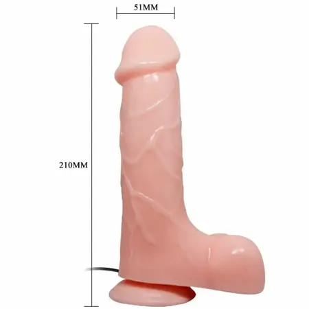 Baile Barbara 21 cm Multi-Speed Vibrirajući Model sa Usisnom Osnovom