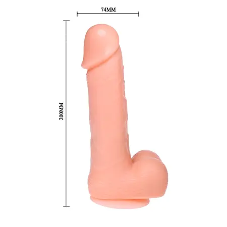 Baile Vibrating Rotating Intimate Machine 20cm with Remote & Suction Cup