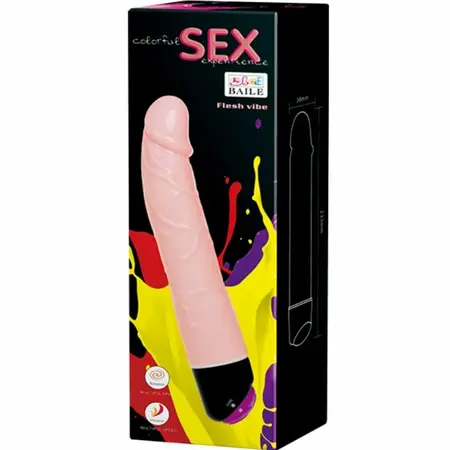 Baile Colorful Intimate Vibration & Rotation Device 24 cm PVC Multi-Speed