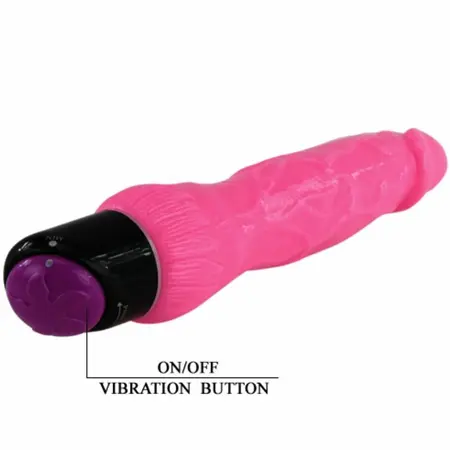Baile Vibrirajući Roze Model 24 cm – Fleksibilni TPR, Kontrola sa Više Brzina