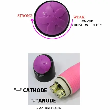 Baile Colorful Vibe Roze 23,3 cm – Fleksibilni Vibrirajući Model, Multi-Speed