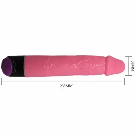 Baile Colorful Vibe Roze 23,3 cm – Fleksibilni Vibrirajući Model, Multi-Speed