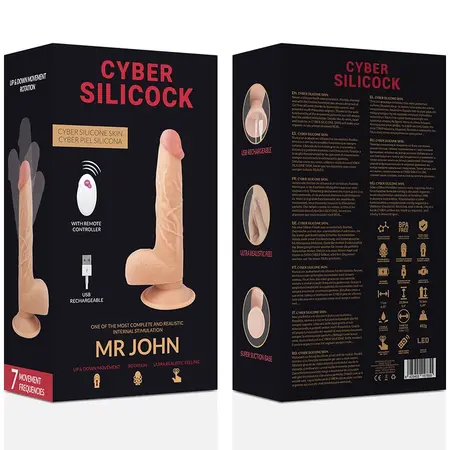 Cyber Silicock Mr John 23,9 cm Daljinski Upravljani Intimni Sistem