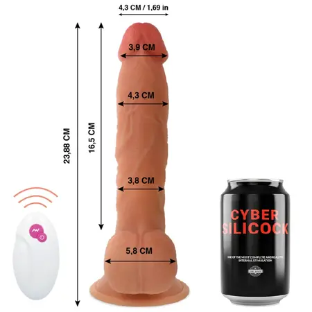 CYBER SILICONE Ben Intimni Uređaj sa Daljinskim Upravljanjem 23,9 cm USB Punjenje