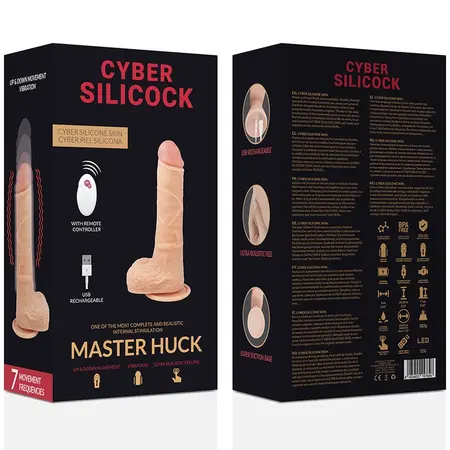 CYBER Master HUCK 20,9 cm Daljinski Upravljana Intimna Silikonska Mašina