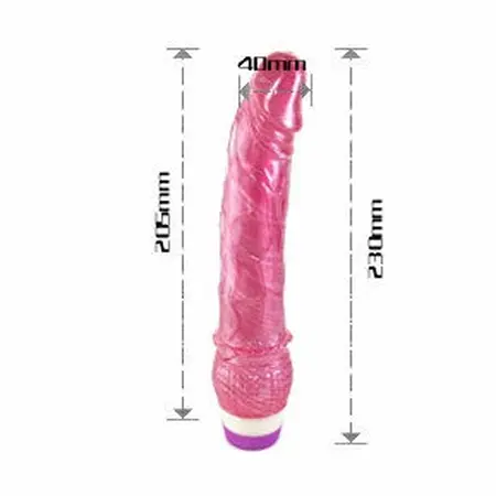 Baile Linex Crveni Vibrirajući Intimni Uređaj 23 cm – Podesiva Brzina