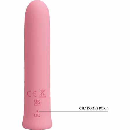 Pretty Love Curtis Mini Vibrating Device 12 Modes Pink Silicone USB