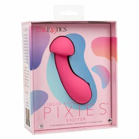 CalExotics Pixies Exciter Pink Fleksibilni dvostrani silikonski masažer