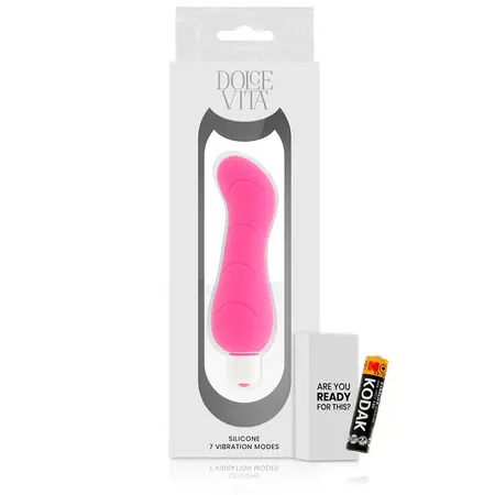 Dolce Vita G-Spot Pink Silikonski intimni masažer 7 režima 122mm Vodootporan