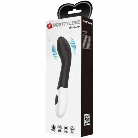 Pretty Love Bishop G-Spot Vibrator 30 Modes Black ABS Silicone