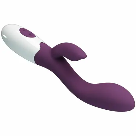 Pretty Love Brighty Dual Vibrating System Silicone Purple 210mm
