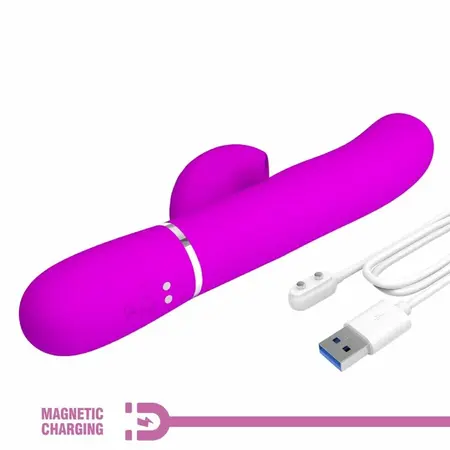 Pretty Love Perlita Violet - 3-u-1 intimni wellness uređaj, Vodootporan, USB