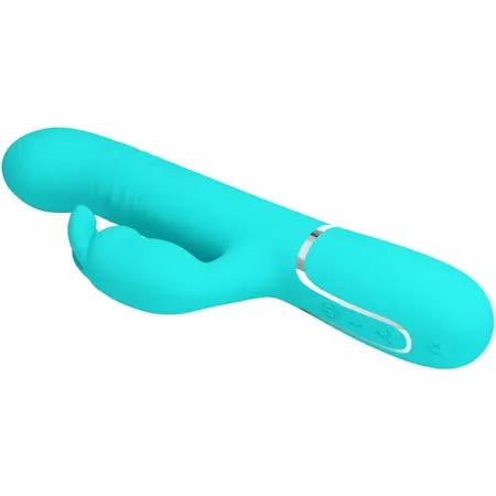 Pretty Love Coale Aqua Green Dual-Motor Intimate System with Beads