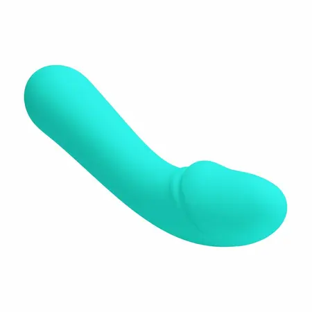 Pretty Love Cetus Fleksibilni silikonski vibrator Aqua Green USB 12 režima