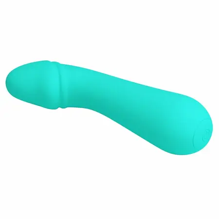 Pretty Love Cetus Fleksibilni silikonski vibrator Aqua Green USB 12 režima
