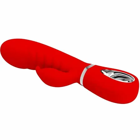 Pretty Love Prescott Multispeed Curved Intimate Vibrator Red 25cm